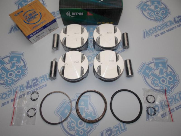 Поршни + кольца 4шт стандарт Chery Tiggo 4 Pro 1,5