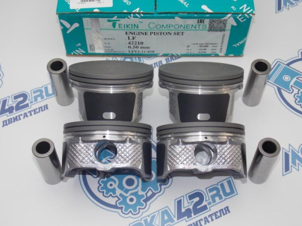Поршни TEIKIN к-кт 4шт ремонт +0,50 MAZDA LFX, L3V, LFD 