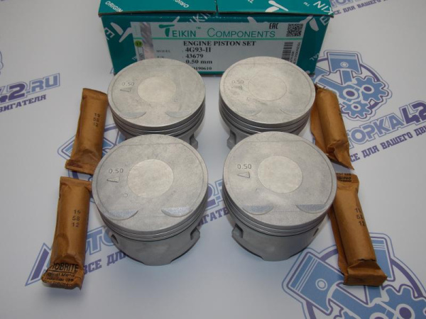 Поршни TEIKIN к-кт 4шт ремонт +0,50 MMC 4G93 II