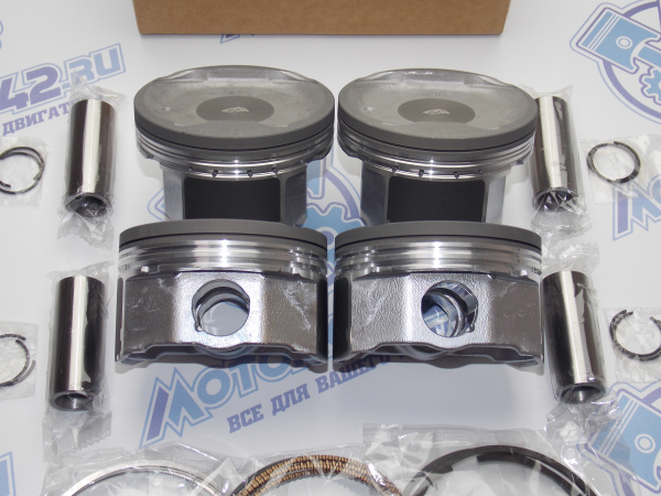 Поршни + кольца 4шт ремонт +0,25 Geely Emgrand X7 JL-4G24