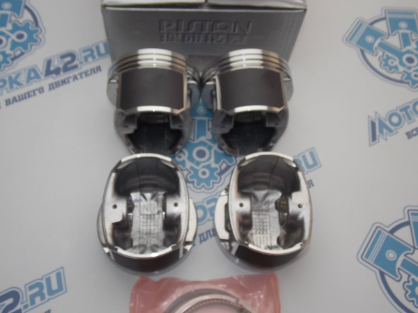 Поршни + кольца 4шт ремонт +0,50 Chery Tiggo 1.6 без стопоров
