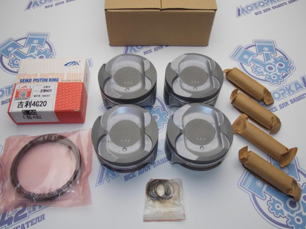 Поршни + кольца 4шт стандарт Geely Emgrand X7 JL-4G20