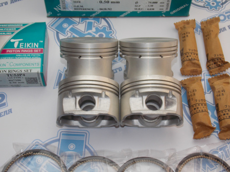 Поршни + кольца TEIKIN к-кт ремонт +0,50 TU5JP4 PEUGEOT