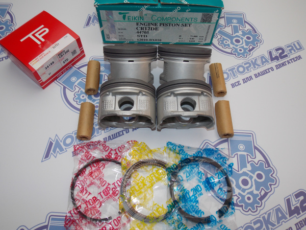 Поршни + кольца к-кт 4шт стандарт NISSAN CR12DE