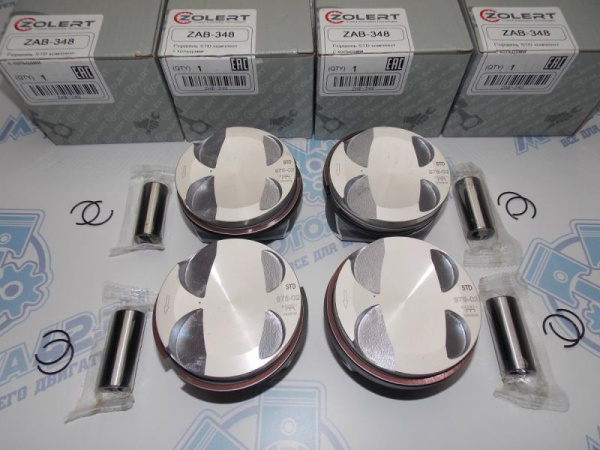 Поршни + кольца к-кт 4шт стандарт EP6, N12B16