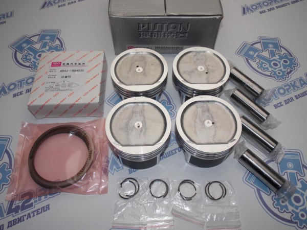Поршни + кольца 4шт стандарт Chery Tiggo 2.0