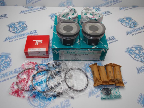 Поршни + кольца к-кт 4шт ремонт +0,50 TOYOTA 2AZ-FE III