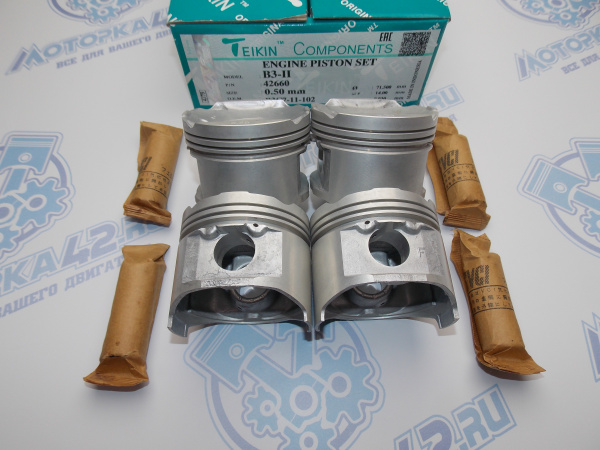 Поршни TEIKIN к-кт 4шт ремонт +0,50 MAZDA B3 II