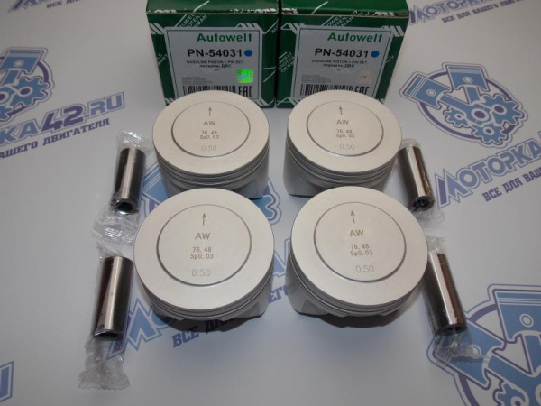 Поршни AW к-кт 4шт ремонт +0,50 FORD 1.4 16V FХDA, ASDB