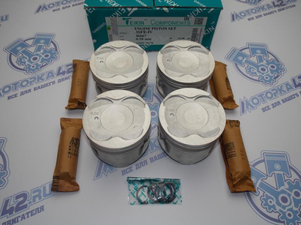 Поршни TEIKIN к-кт 4шт ремонт +0,50 TOYOTA 3S-FE I
