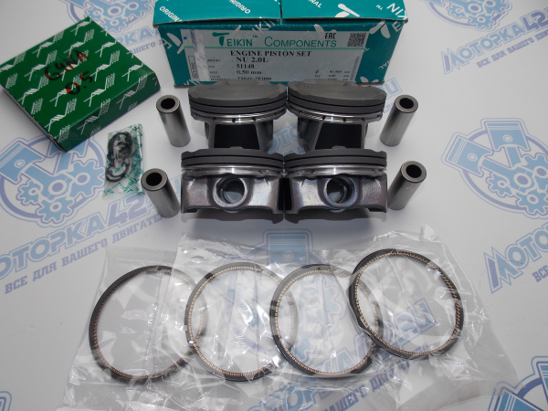 Поршни + кольца AW к-кт 4шт ремонт +0,50 HYUNDAI G4NA, G4ND