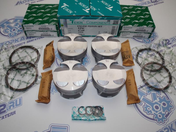 Поршни + кольца 4шт стандарт Citroen EP6, N12B16