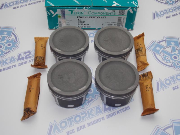Поршни TEIKIN к-кт 4шт ремонт +0,50 MAZDA 2,3 L3 01-06