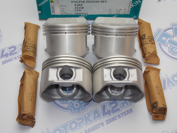 Поршни TEIKIN к-кт 4шт стандарт EDZ Chrysler 2.4L