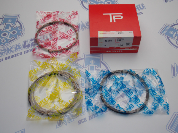 Поршни + кольца 4шт ремонт +1,00мм MMC 4B12