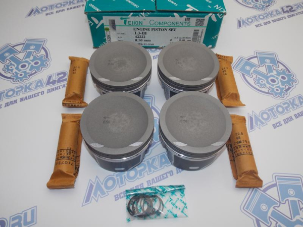 Поршни TEIKIN к-кт 4шт ремонт +0,50 MAZDA 2,3 L3-VDT