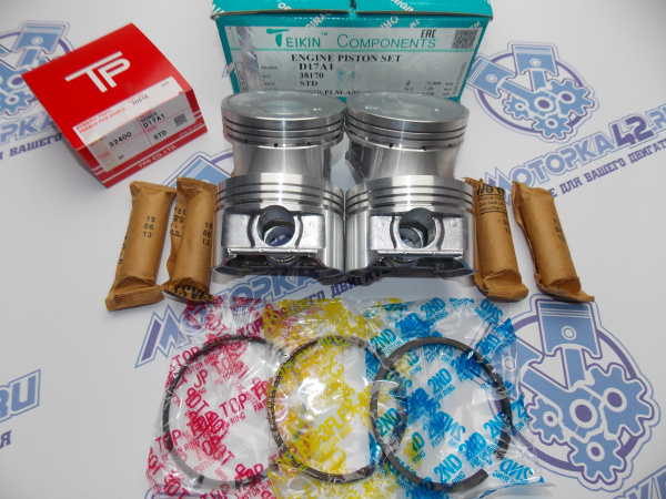 Поршни + кольца 4шт стандарт HONDA D17A1, A7, A8