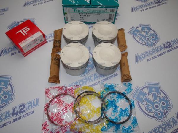 Поршни + кольца к-кт 4шт стандарт GM F14D3