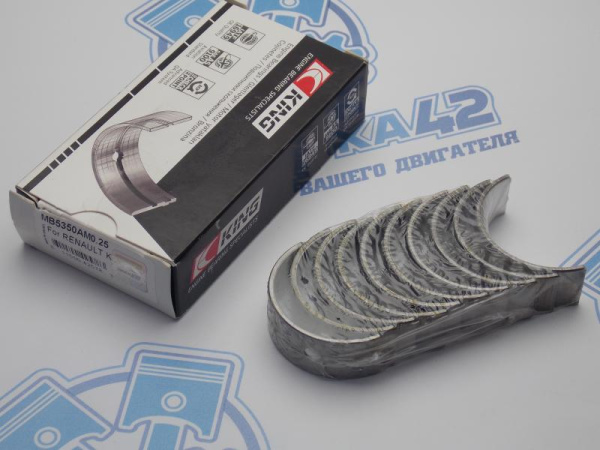 Вкладыши коренные ремонт +0,25 RENAULT K4J, K4M, K7M 7/3