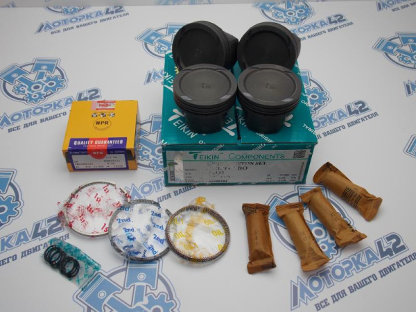 Поршни + кольца к-кт 4шт ремонт +0,50 OPEL A14NET