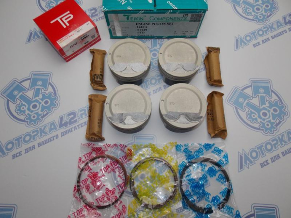 Поршни + кольца к-кт 4шт стандарт HYUNDAI G4FA 1.4