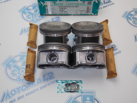 Поршни + кольца к-кт 4шт ремонт +1,00 TOYOTA 2TR-FE