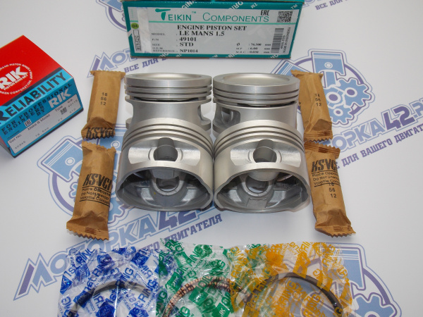 Поршни + кольца к-кт 4шт стандарт GM G15MF, G15SF