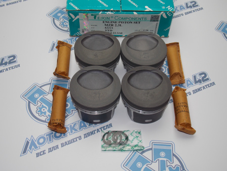 Поршни + кольца ориг к-кт 4шт стандарт MAZDA 2,3 L3-VDT '09-