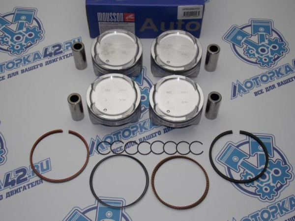 Поршни + кольца MOUSSON комплект 4шт ремонт +0,50 G4NA