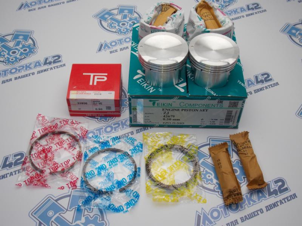 Поршни + кольца к-кт 4шт ремонт +0,50 MAZDA ZJ-VE