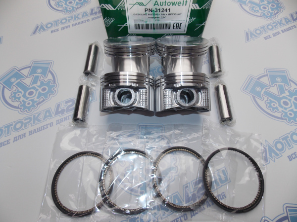 Поршни AUTOWELT к-кт 4шт ремонт +0,50 MAZDA Z6, ZY