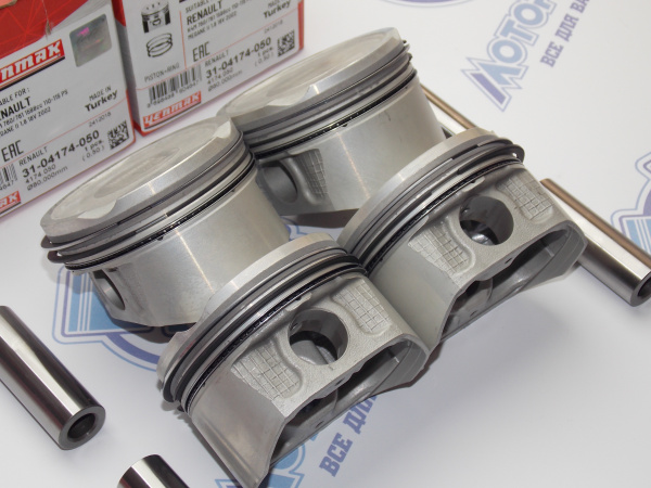 Поршни YENMAK к-кт 4шт ремонт +0,50 Renault K4M 760/761