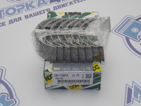 Вкладыши шатунные NDC ремонт +0,75 MMC 4G62, 4G63