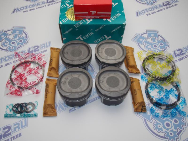Поршни + кольца 4шт ремонт +0.25 Geely JLY-4G18, JL4G18-D