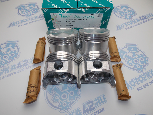 Поршни TEIKIN к-кт 4шт ремонт +0,50 MAZDA FE