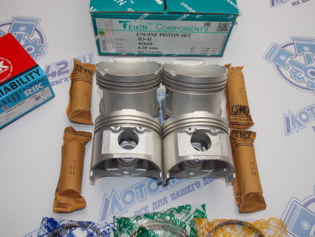 Поршни + кольца к-кт 4шт ремонт +0,50 MAZDA B3 '90-