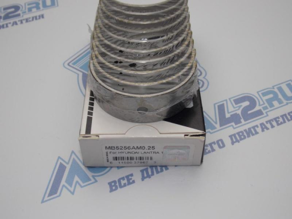 Вкладыши коренные KING ремонт +0,25 Hyundai / Kia G4GF