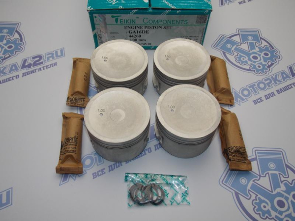 Поршни TEIKIN к-кт 4шт ремонт +1,00 NISSAN GA16