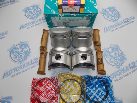 Поршни + кольца к-кт 4шт ремонт +0,50 MMC 4G63 OLD