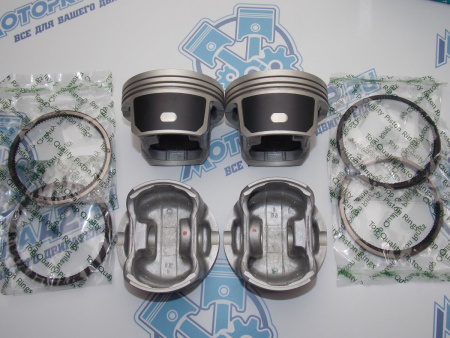 Поршни + кольца к-кт 4шт ремонт +0,50 FORD Focus 100л.с.