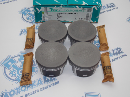 Поршни + кольца к-кт 4шт стандарт MAZDA LF-DE (без выемок)