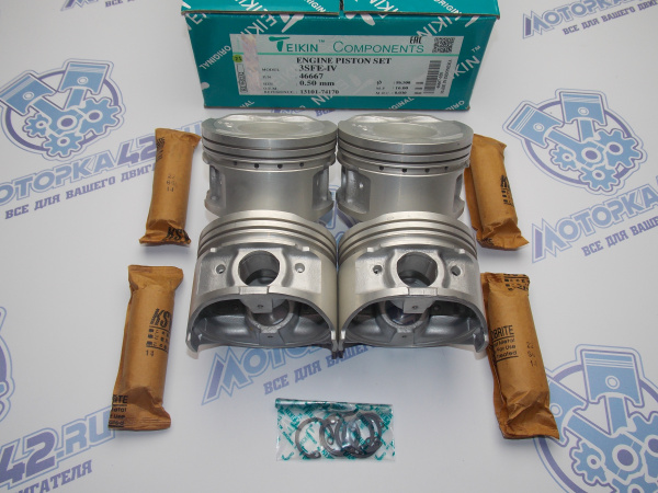 Поршни TEIKIN к-кт 4шт ремонт +0,50 TOYOTA 3S-FE I
