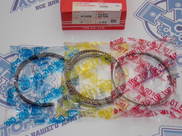 Кольца поршневые TPR ремонт +0,50 Lacetti 1.8D