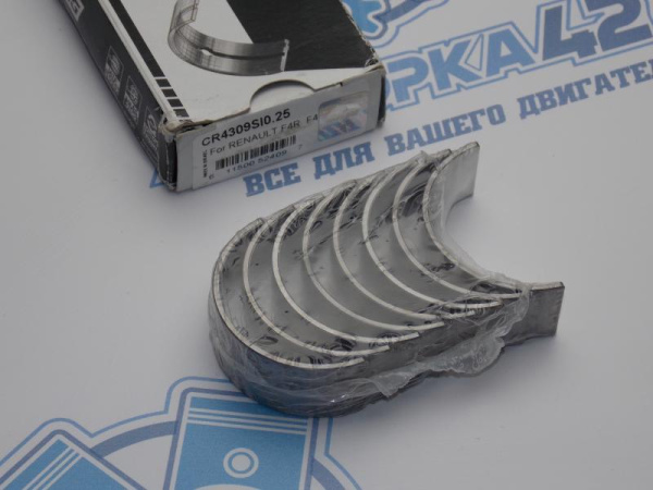 Вкладыши KING шатунные ремонт +0,25 RENAULT F4R