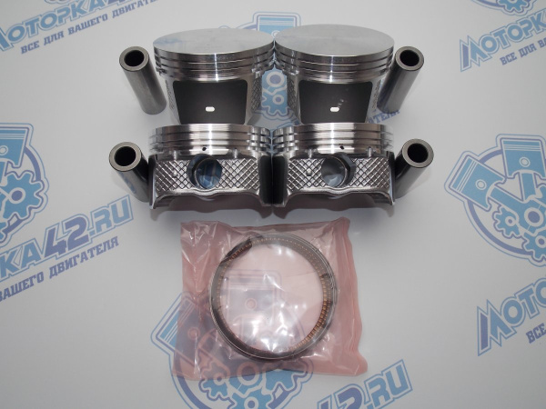 Поршни + кольца к-кт 4шт ремонт +0,50 FORD 1.8