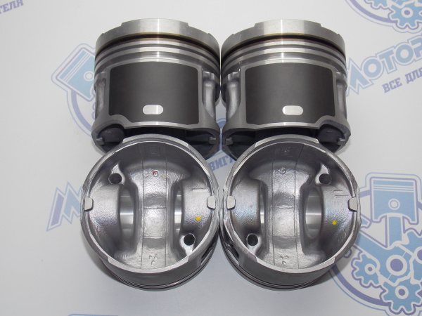 Поршни + кольца 4шт ремонт +0,50 4D56T CRDi 44