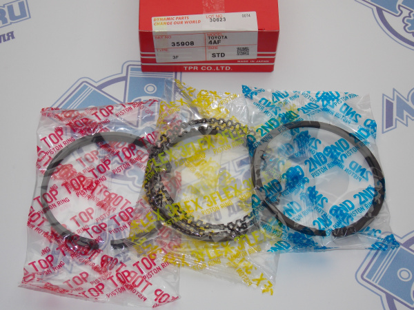 Поршни + кольца к-кт 4шт стандарт TOYOTA 4A-F