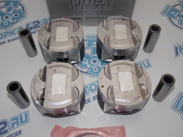 Поршни + кольца 4шт ремонт +0,50 Chery Tiggo 1.6 без стопоров