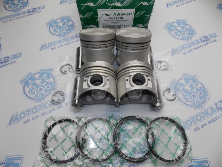 Поршни + кольца AW стандарт MMC 4D55T, 4D56T, D4BA