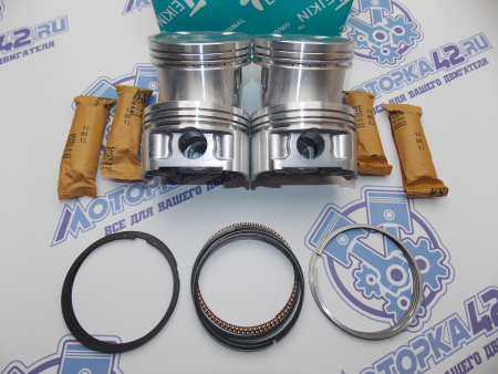 Поршни + кольца к-кт 4шт ремонт +0,50 MMC 4G18